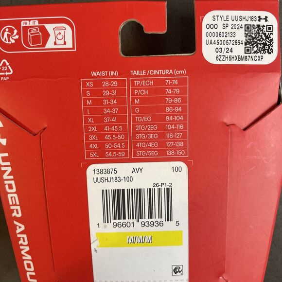 Under Armour Men's Essential Tech Boxer Jock Underwear Medium /6 Inch Avy - Picture 5 of 5